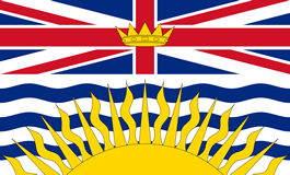 カナダ・ブリティッシュコロンビア州の旗