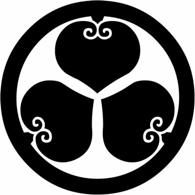 丸に三つ裏葵