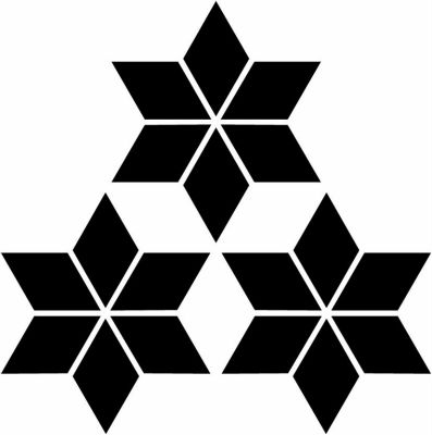 三つ盛り麻の葉・三つ麻の葉