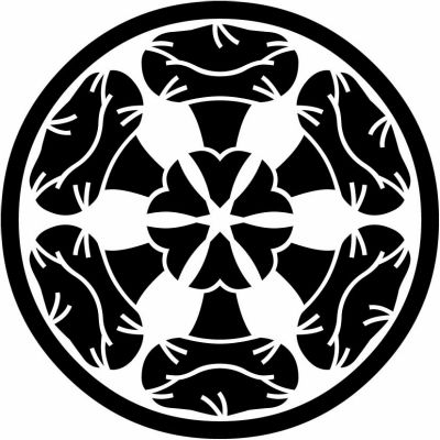 細輪に六つ朝顔（２）