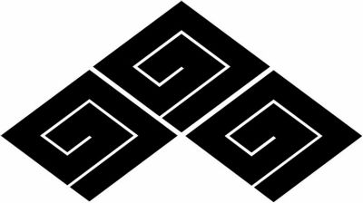 三つ盛り稲妻菱・三つ稲妻菱