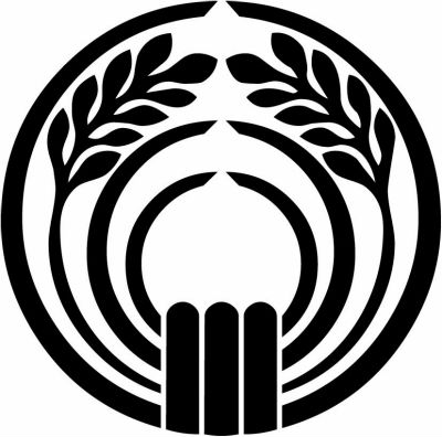 二つ穂変わり抱き稲・稲の丸