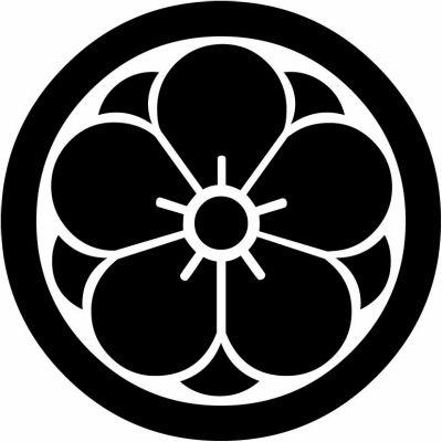 丸に八重梅（１）