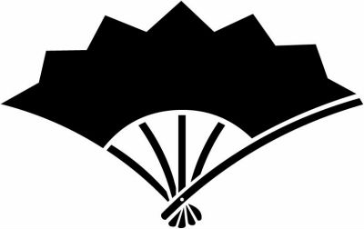 雁木反り扇・五本骨雁木反り扇