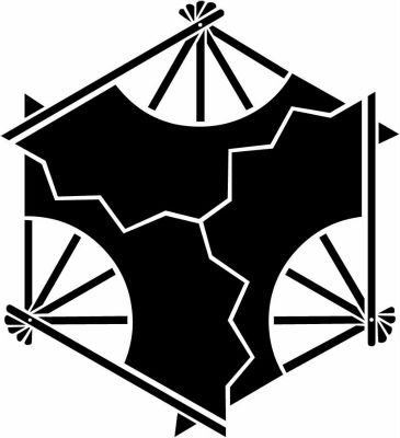 重ね合わせ三つ雁木扇