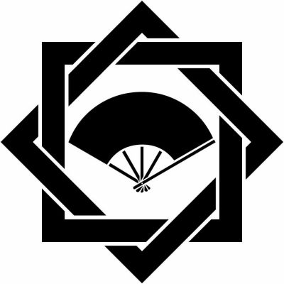 組み合い角に扇・組み合わせ角に扇