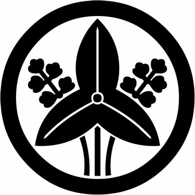 丸に立ち沢瀉（１）・丸に沢瀉