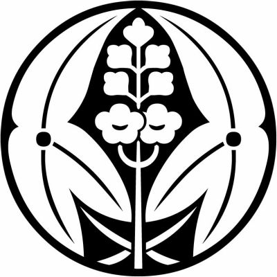 石持ち地抜き陰抱き沢瀉（１）・石持ち地抜き抱き沢瀉