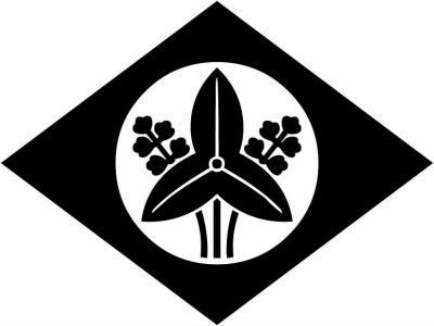 鉄砲菱に立ち沢瀉・鉄砲菱に沢瀉