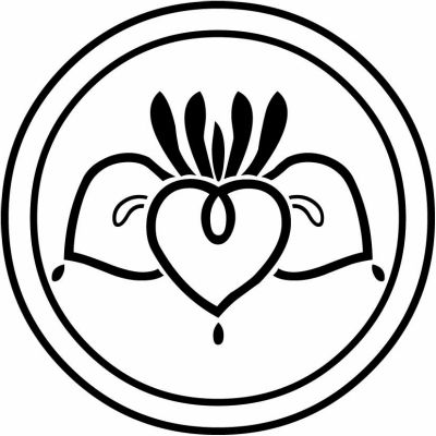 陰輪に陰杜若の花