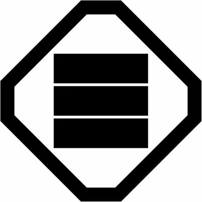 隅切り角に三・隅切り角に三木