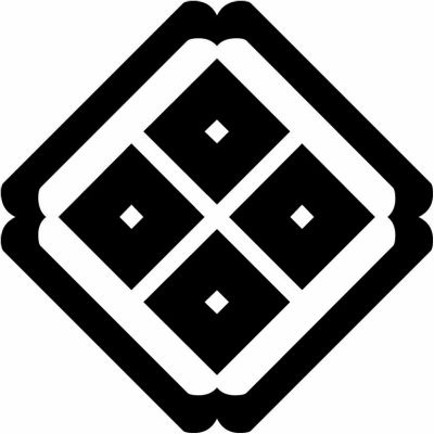 隅入り角に四つ目