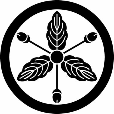 丸に実付き土佐柏