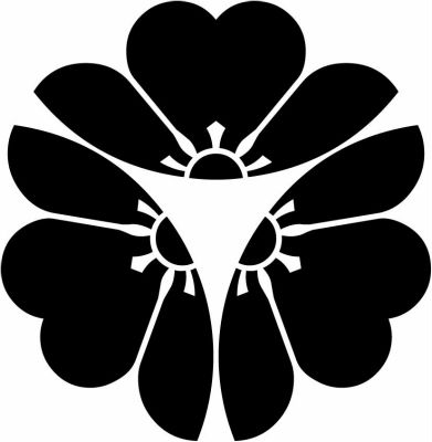 外三つ割り片喰・外向き三つ割り片喰