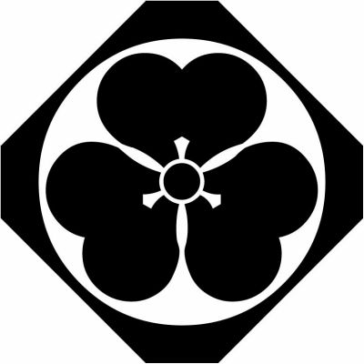 隅切り鉄砲角に片喰