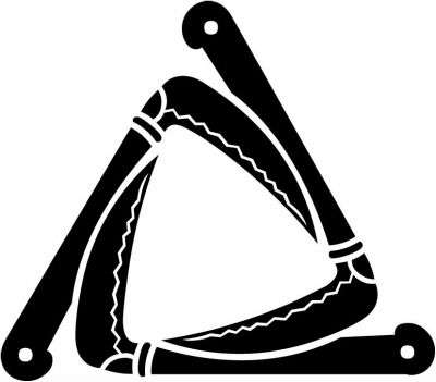 三つ鎌・三角形三つ鎌