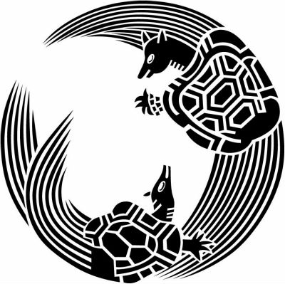 二つ追い亀の丸・親子亀