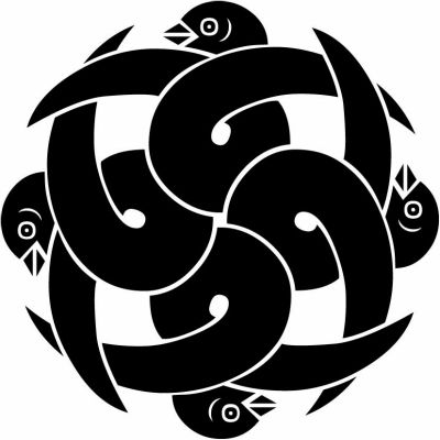 尻合わせ四つ重ね結び雁金・尻合わせ四つ結び雁金