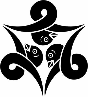 頭合わせ三つ結び雁金・頭合わせ結び三つ雁金