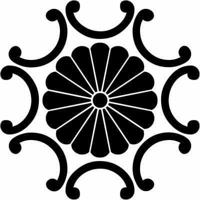 外八つ鐶に十六菊・外八つ鐶に十六葉菊・外八つ鐶に菊