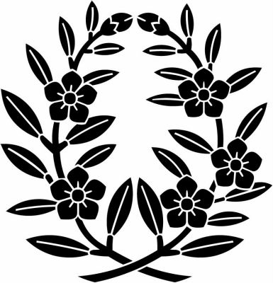 違い枝桔梗（１）・土岐抱き桔梗・土岐家抱き桔梗