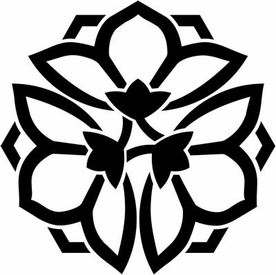 中陰三つ横見桔梗