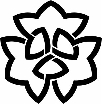 中陰三つ組み桔梗