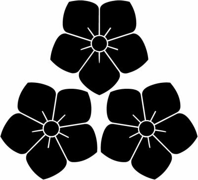 頭合わせ三つ桔梗