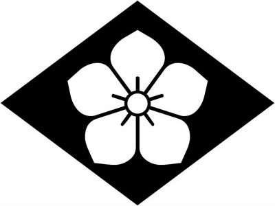 菱持ち地抜き桔梗