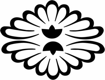 中陰対い割り菊