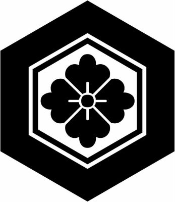 亀甲に花角・亀甲に四方花菱