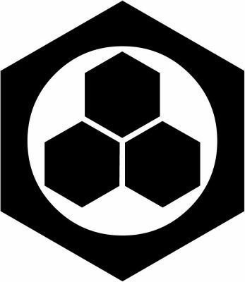 鉄砲亀甲に三つ盛り日向亀甲・亀甲鉄砲角に三つ盛り日向亀甲