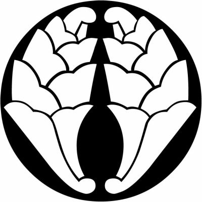 石持ち地抜き杏葉