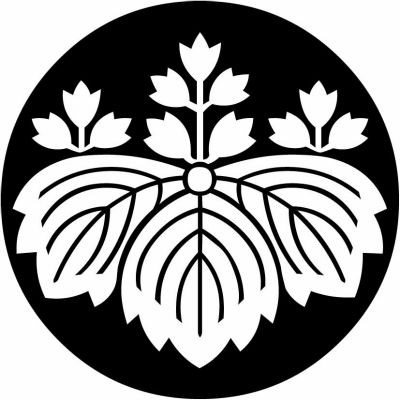 石持ち地抜き五三鬼桐・石持ち地抜き五三の鬼桐