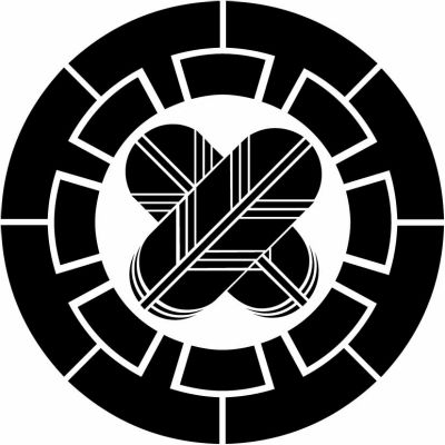 源氏輪に違い鷹の羽・源氏車に違い鷹の羽