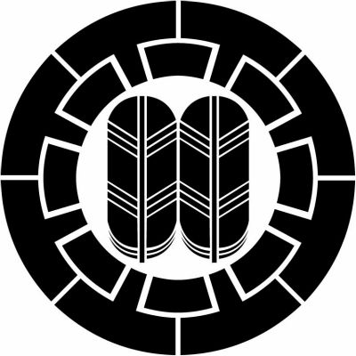 源氏輪に並び鷹の羽・源氏車に並び鷹の羽