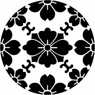 桜浮線綾に剣花菱