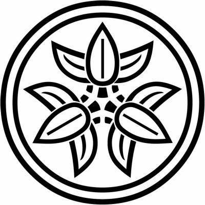 総陰丸に頭合わせ九枚篠笹