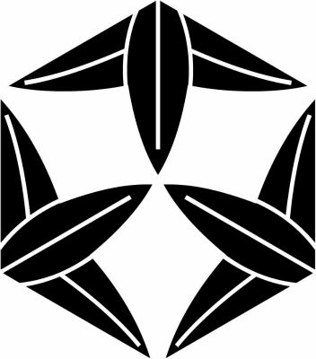 六角九枚笹・六角形九枚笹