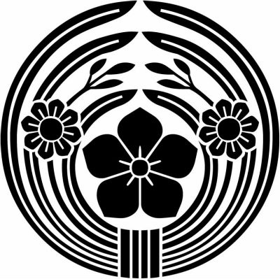 水仙の丸に桔梗