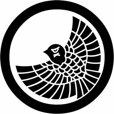 丸に飛び雀（１）