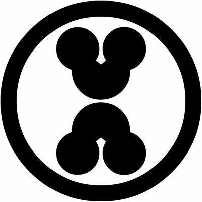 丸に頭合わせ洲浜