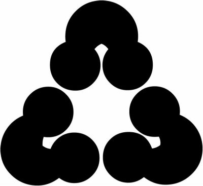 尻合わせ三つ洲浜・三つ尻合わせ洲浜