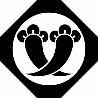 隅切り鉄砲角に違い丁子