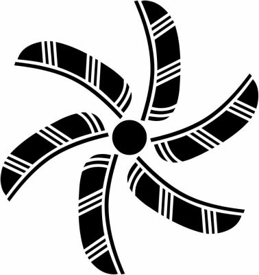 割り六つ鷹の羽車・六つ割り鷹の羽車