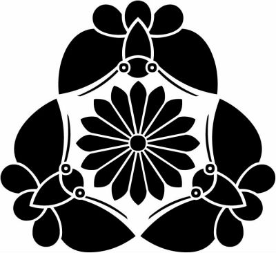 三つ胡蝶に鬼菊