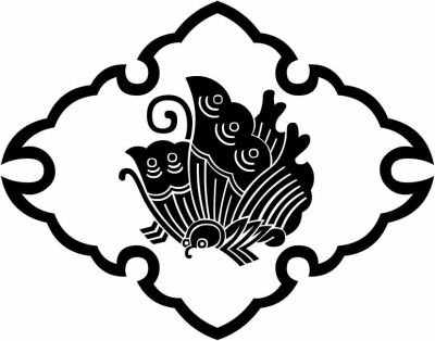 雪輪菱に揚羽蝶