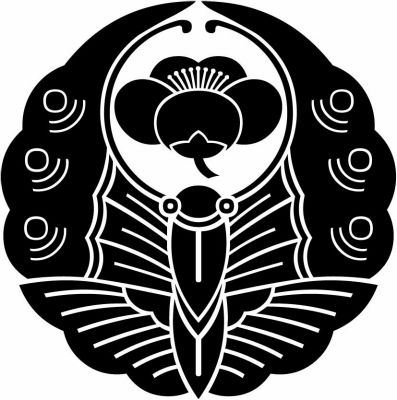 浮線蝶に横見梅