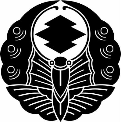 浮線蝶に松皮菱