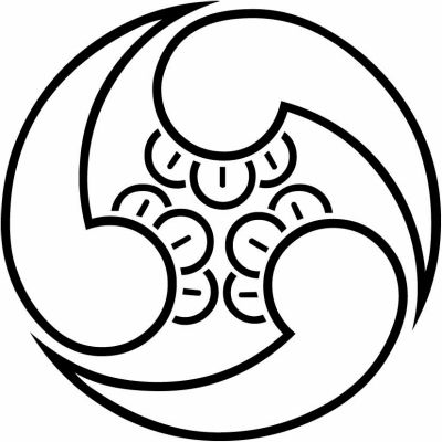 陰右三つ丁子巴